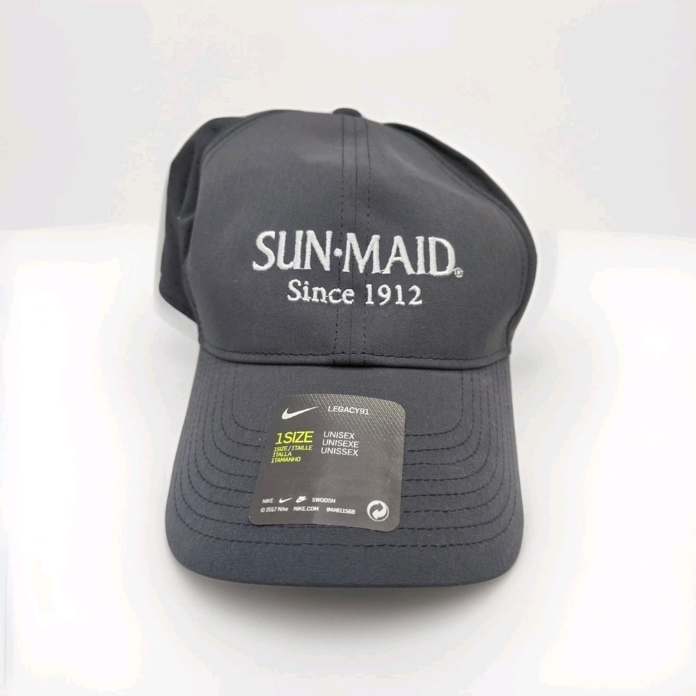Nike Legacy 91 Hat Cap New Sun maid Raisins Unisex Black Golf Running Adjustable